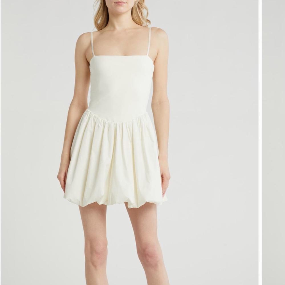 Elegant White bubble dress
